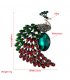 XSB225 - Peacock Gemstone Saree Brooch